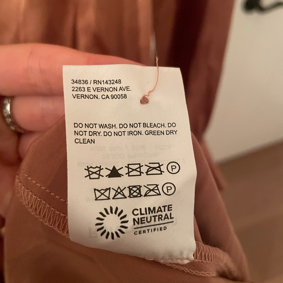 Reformation Chrisley Silk Dress NWT - Picture 8 of 8